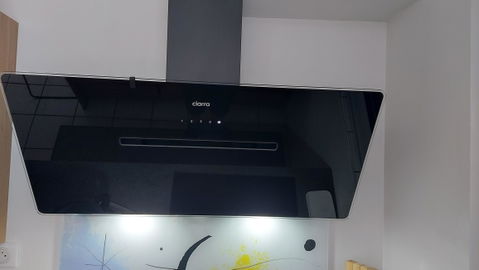 Ciarra Hotte Aspirante en Verre 90cm Avec Commande Tactile Booster A+++ Wifi CBCB9736F-B