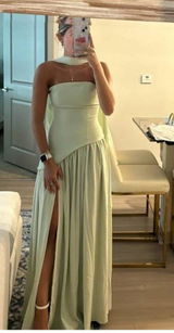 Soleil |  Maxi Dress with Scarf white