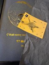 Carte du ciel personnalisée – dorure or/argent (A4)