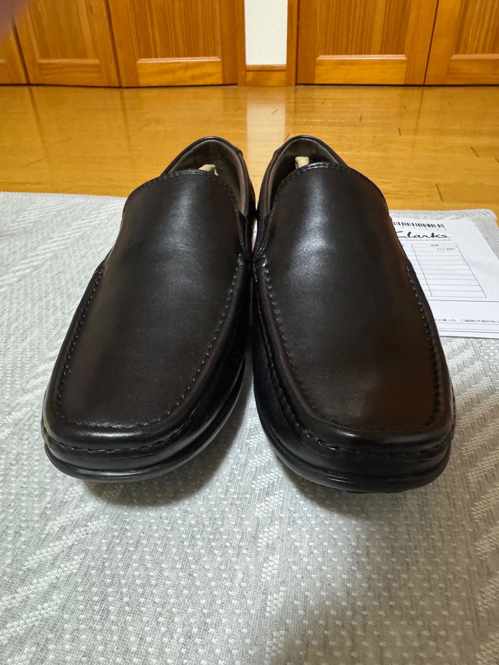 クラークス Clarks Finer Sun / フィナーサン （ブラックレザー