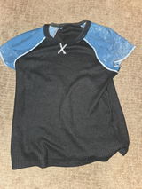Carbon Grey Denim Detail Top