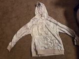 Chic & Cozy: Gray Abstract Print Mid-Weight Hoodie