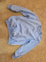 Cornflower Blue Acid Wash Sweatshirt