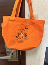 Orange Trick or Treat Bag & Sticker