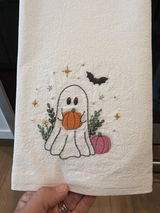 Spooky Pumpkins Kitchen Towel Beginner Kit
