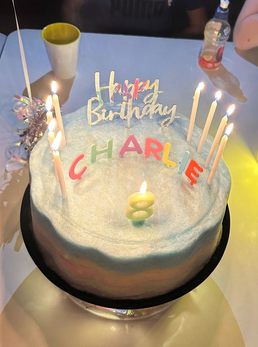 Rainbow Fairy Floss Cake