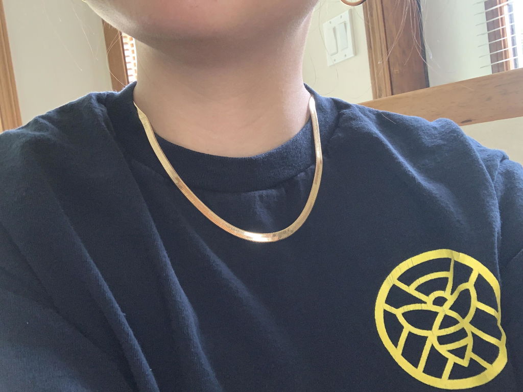 Bold Herringbone Chain Necklace