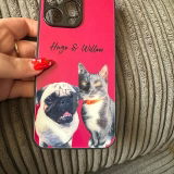 Custom Pet Portrait Phone Case - iPhone & Samsung Galaxy