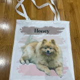 Custom Pet Portrait Tote Bag