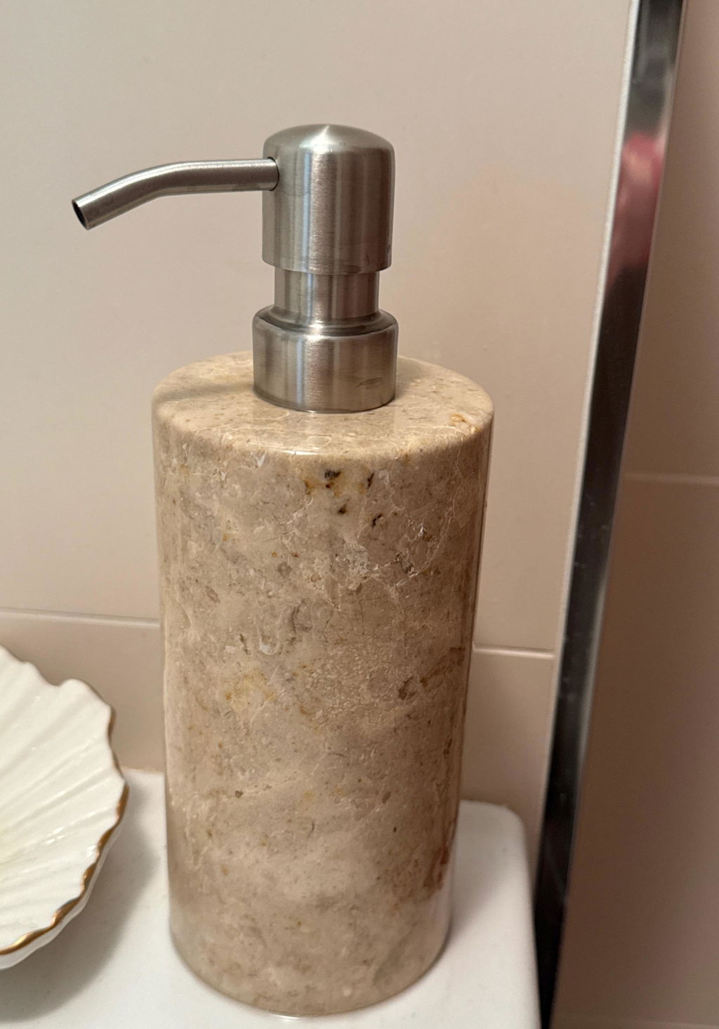 Marble Soap Dispenser With Premium Metal Pump