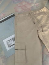 Sand Beige Cargo Pant - Straight Fit