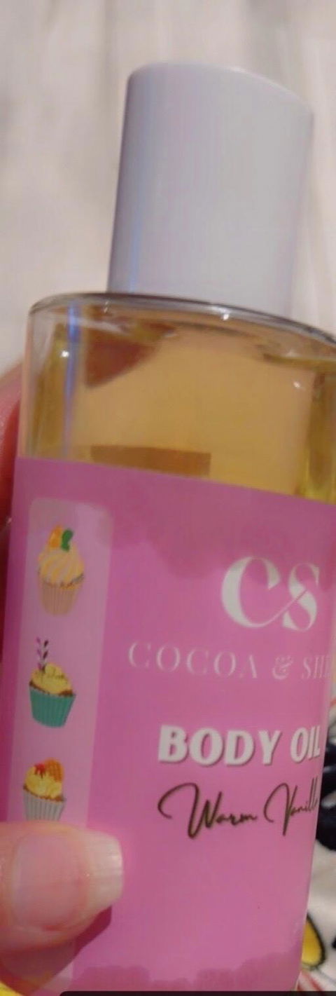 warm vanilla body oil