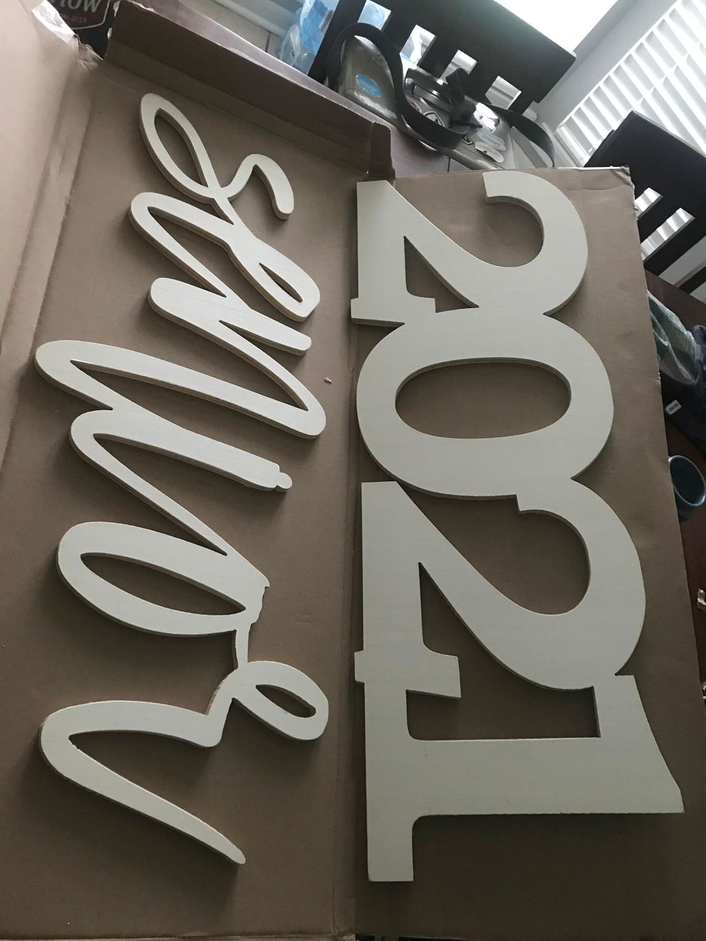 Customer photo of their 36 Inch Wooden Senior Photo Prop Sign "I'm so excited to use these!"
