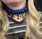 Jesterlet Mini Ruffle Triangle Choker with Bell