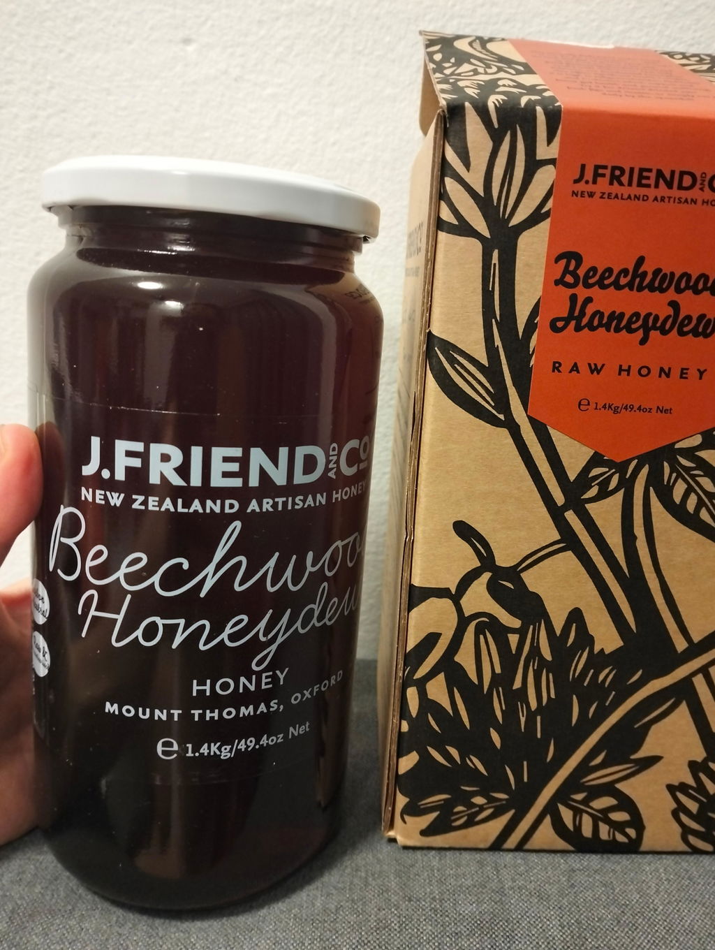Beechwood Honeydew Honey, 160g, 1.4kg, J.Friend & Co, Raw, Pure, Artisan, New Zealand