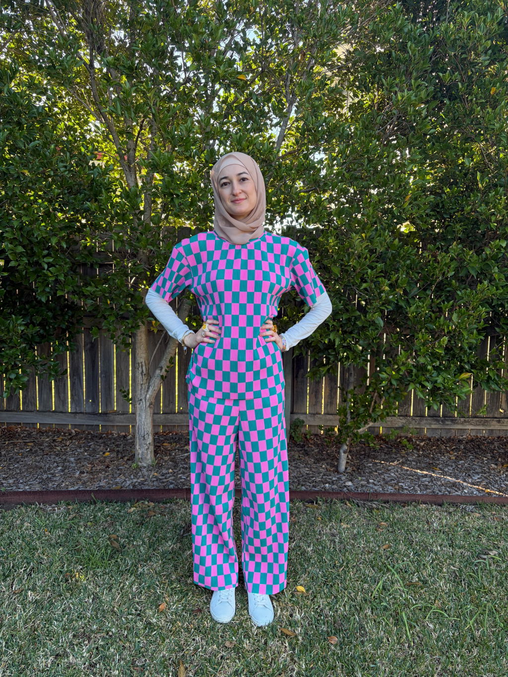 Confetti Checkered Plisse Set