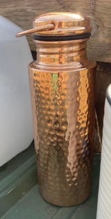 Hammered Copper Water Bottle