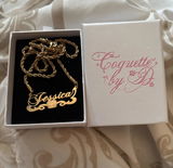 Wavy Betty Boop Custom Name Necklace