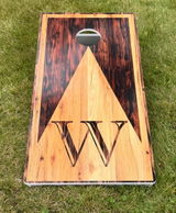 Wooden Triangle Letter Cornhole Boards - All Weather Series