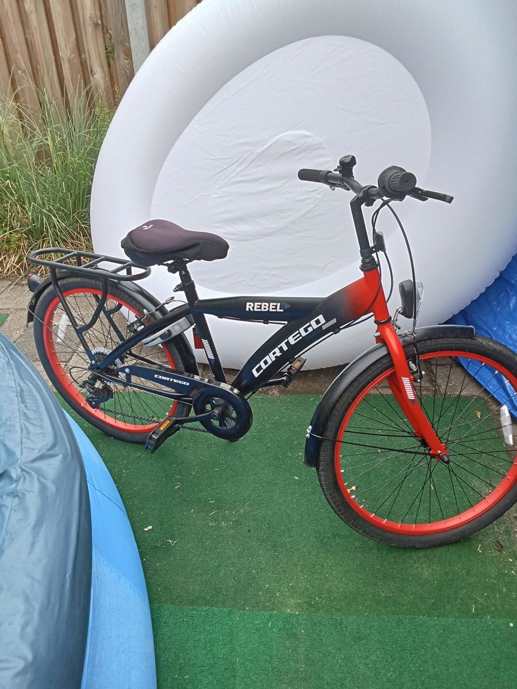 Rebel Jongensfiets 24 Inch Rood - 6 Versnellingen