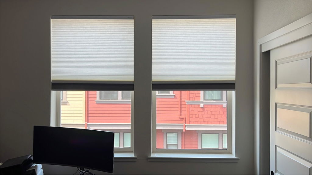 Smart Day/Night Cellular Shade — Blackout & Light Filtering