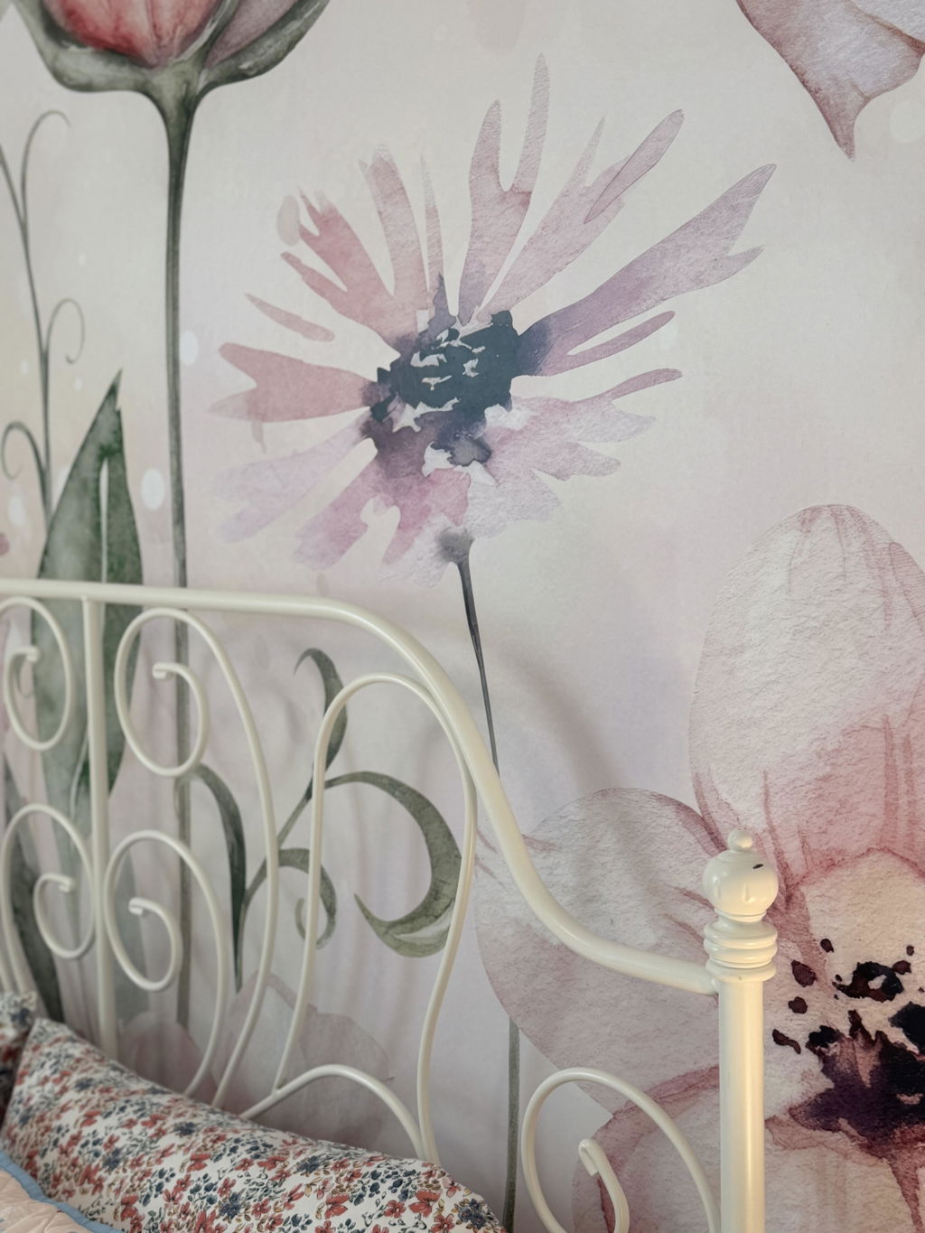 Cute Pink Flower Fairy Wall Mural SM053