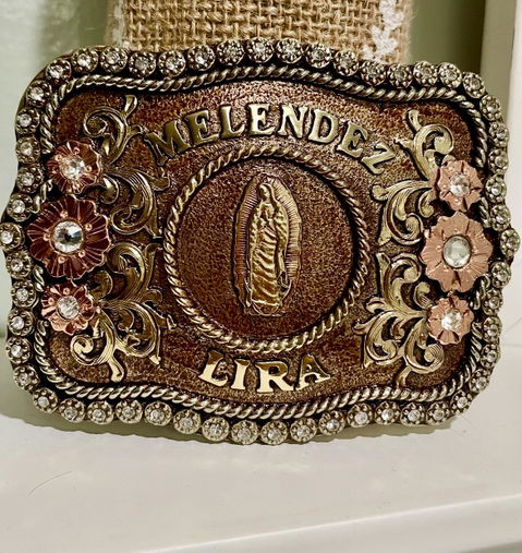 Autumn Rose Custom Buckle