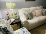 Stripe Jacquard Recliners Slipcovers For 1/2/3 Seats Recliner Loveseat Covers with Console