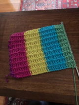 Portacraft Stripes Acrylic yarn 8ply 100g