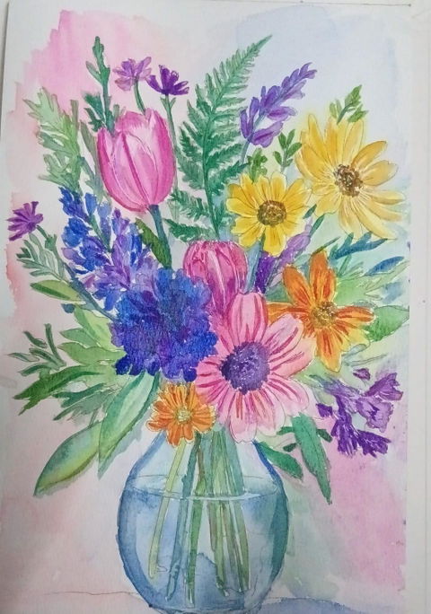 Bloom & Breathe Watercolour Painting A4 Book