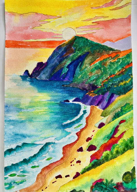 Wild & Free Watercolour Painting A4 Book