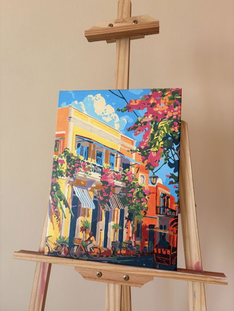 Old Town Bloom Paint by Number Kit