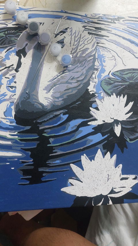 Swan Serenity Paint by Number Kit