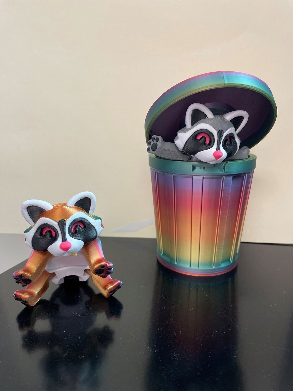 3D Printed Raccoon - Trash Can