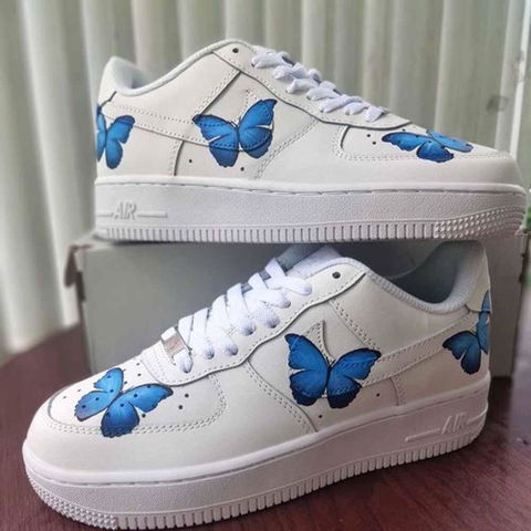 Blue Butterfly Custom Sneaker