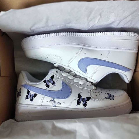 Purple Butterfly Custom Sneaker
