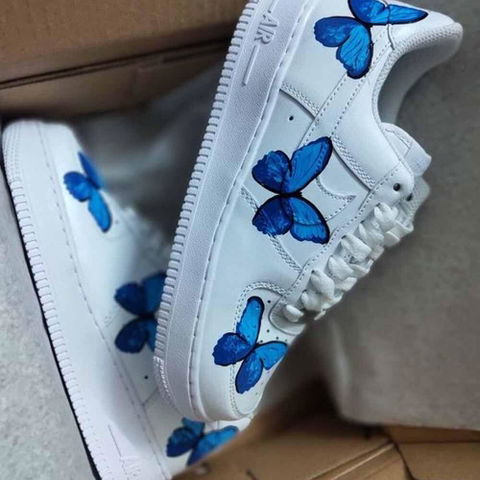 Blue Butterfly Custom Sneaker
