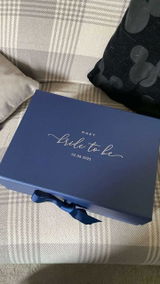 Bride to Be Gift Box – Personalised Keepsake Box with Ribbon - For Hen Bridal Party