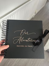 Our Adventures Scrapbook - Travel Album - Personalised – Personalised Scrapbook Memory Book Photo Album