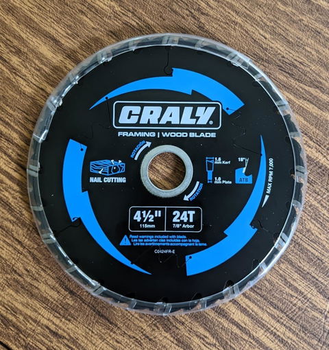 Wood  — 7-1/4" 24T, Arbor 5/8"