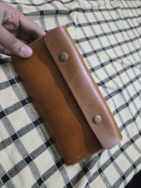 Vintage Burgundy Color Smooth Leather Sheet