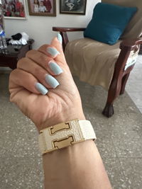 Lychee Leather Strap For Apple Watch