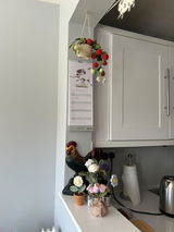Crochet Strawberry Hanging Planter