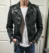 Men's 1950s Motorcycle Leather Jacket 613