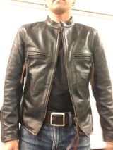 Men's J-100 Motorcycle Jacket, Teacore Leather