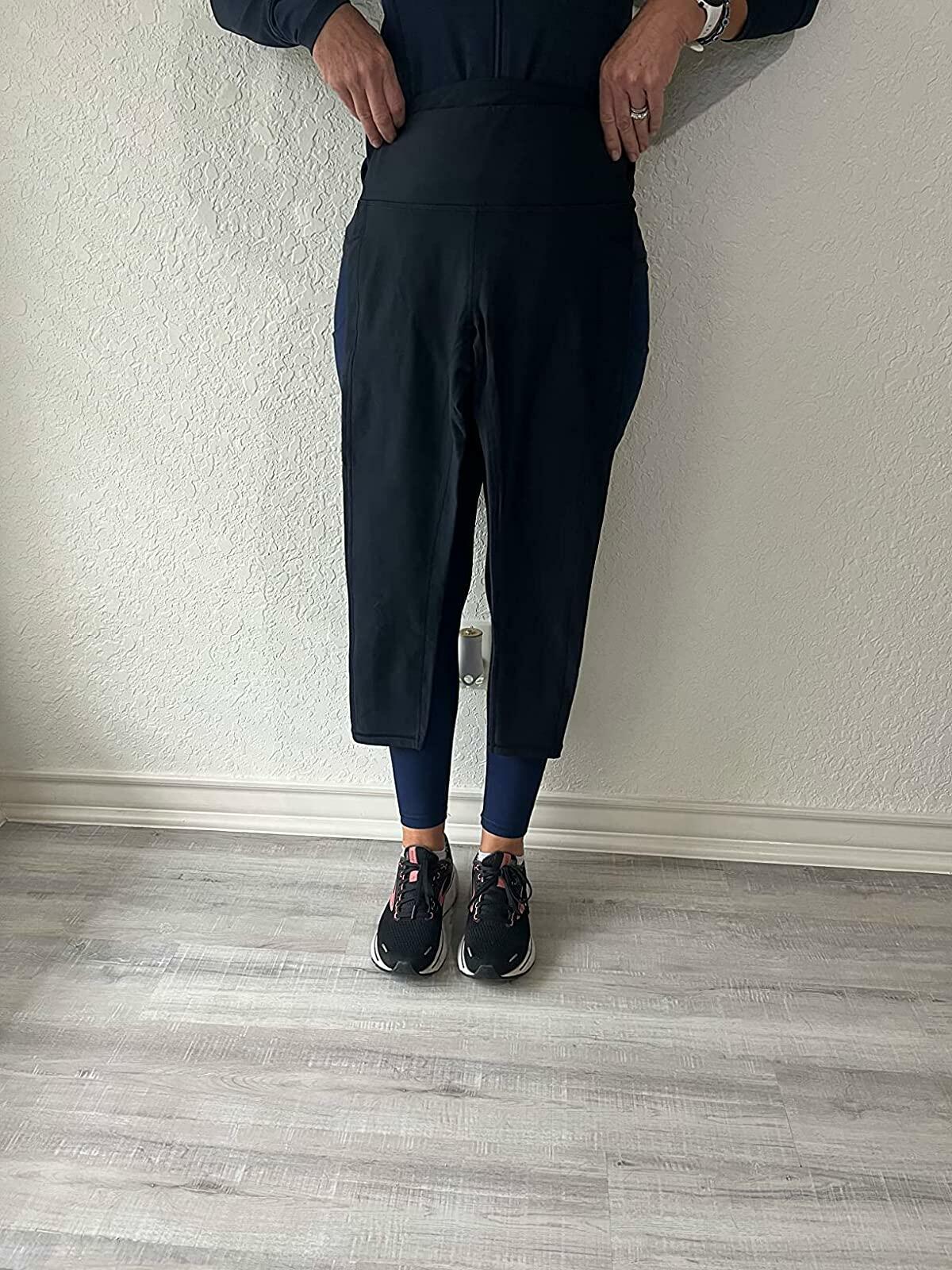 CRZ YOGA Women's High Rise Thermal Fleece Lined Pocket Leggings 28