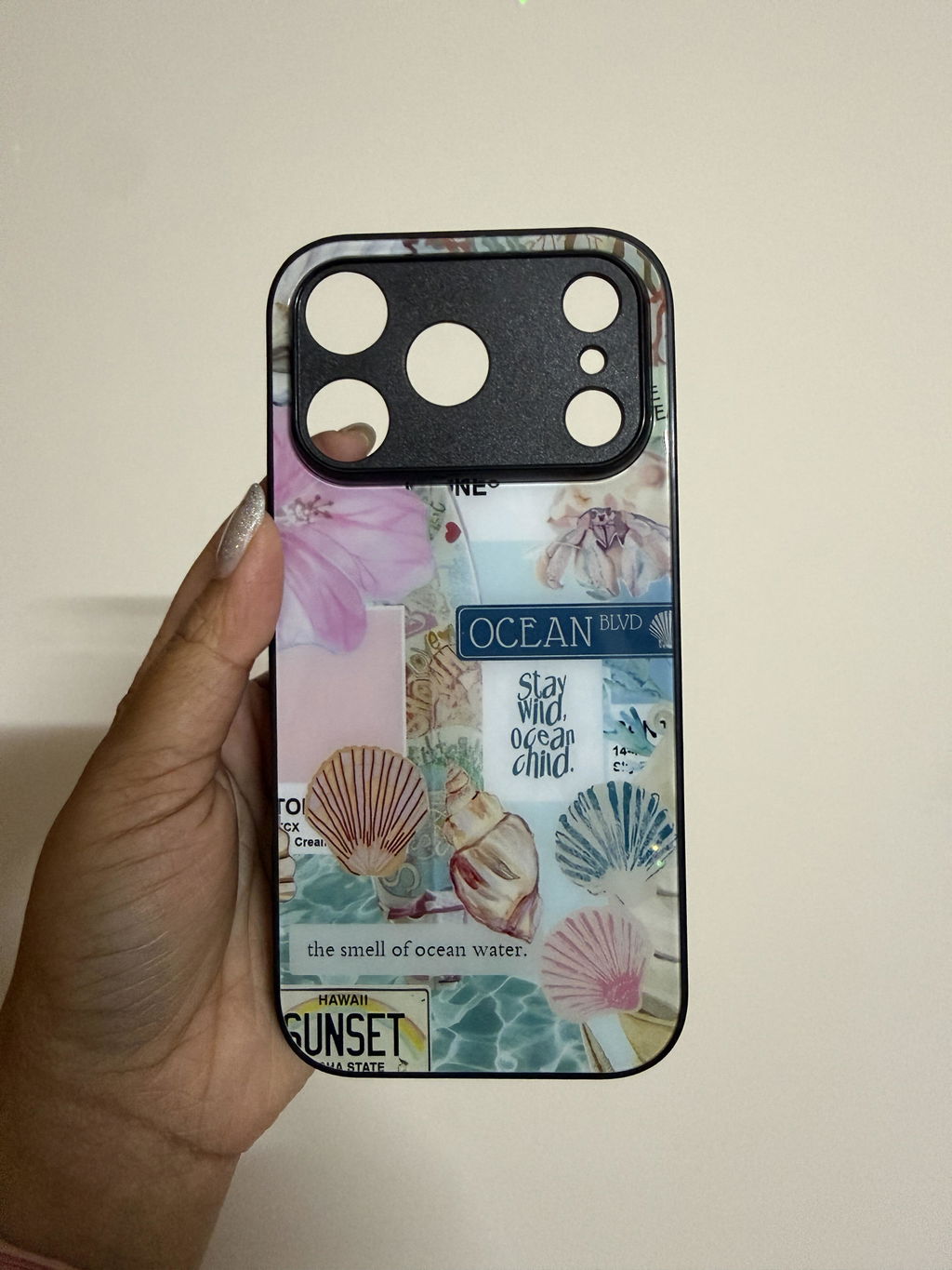 Blush Beach Glass Phone Case Cover