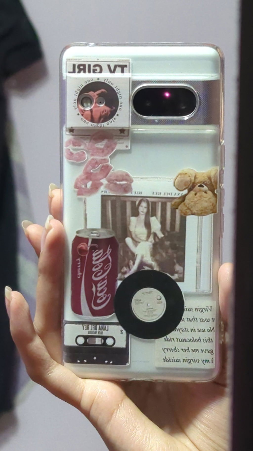 Lana Del Rey Aesthetic Vintage Silicone Clear Case
