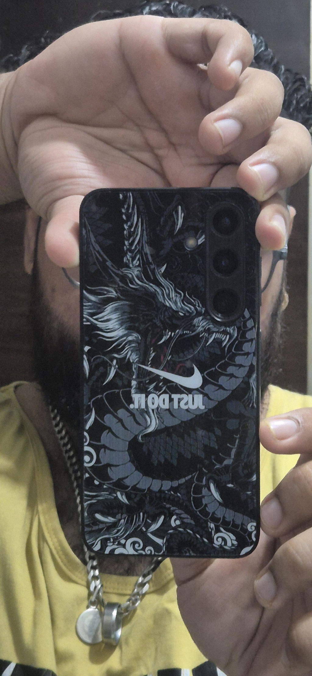 Dragon Swoosh Abstract Glass Phone Case Cover