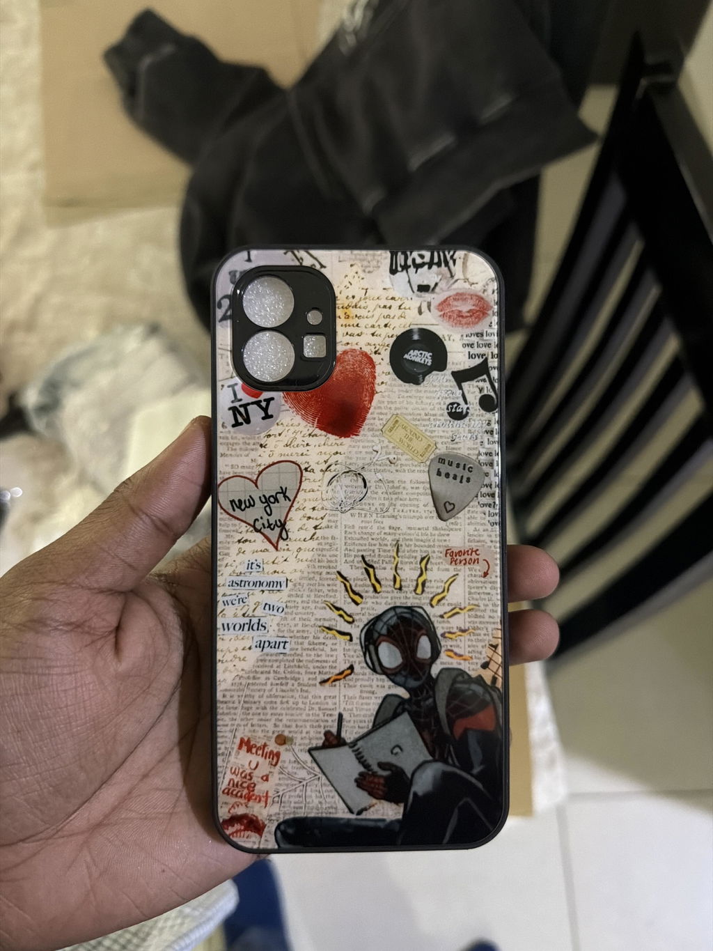 Spider-Man Vintage Glass Phone Case Cover